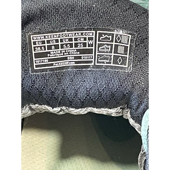 KEEN Dry Terradora Low Sneakers Blue Green Waterproof Hiking Trail Shoe Womens-8 - Picture 12 of 12